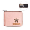Personalized Cute PU Leather Womens Zip Wallet - Blush Pink Online