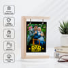 Gift Personalized Dad in Galaxy Wooden Photo Frame for Father's Day