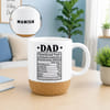 Personalized Dad Nutritional Facts Mug for Father's Day