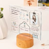 Buy Personalized Daily Journal LED Lamp With Wooden Base