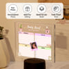 Gift Personalized Daily Tracker LED Lamp For Sisters