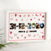 Gift Personalized Date And Memories Valentine's Day Frame