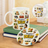 Personalized Delhi Mug and Coaster Combo