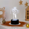 Gift Personalized Divine Cross Christmas LED Lamp - Black Base