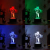 Shop Personalized Divine Cross Christmas LED Lamp - Black Base