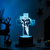 Personalized Divine Cross Christmas LED Lamp - Black Base Online