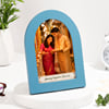 Personalized Diwali Couple Blue Photo Frame