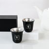 Personalized Double Walled Black Arabic Coffee Cup - Set Of 2 Online