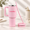 Buy Personalized Dramebaaz Daughter Pink Steel Tumbler