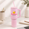 Personalized Dramebaaz Daughter Pink Steel Tumbler