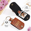 Gift Personalized Drive Safe Handsome Leather Photo Keychain
