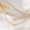 Personalized Dual Chain Initial Necklace