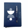 Gift Personalized Elegant Blue Diary And Pen Gift Combo For Her