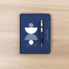Buy Personalized Elegant Blue Diary And Pen Gift Combo For Her
