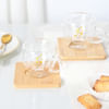 Shop Personalized Elegant Espresso Cups With Bamboo Coasters - Set Of 2