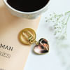 Gift Personalized Endearing Heart-Shaped Gold Keychain