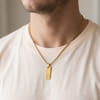 Shop Personalized Engraved Gold Bar Pendant Necklace for Dad