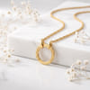 Gift Personalized Engraved Gold Pendant Necklace for Dad