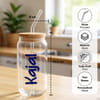 Gift Personalized Evil Eye Glass Tumbler for Rakhi