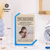 Gift Personalized Father's Day Newspaper Photo Frame Stand