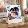 Personalized Father's Day Photo Frame with Wooden Stand