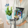 Buy Personalized Father's Day Plant & Treats Gift Basket
