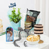 Personalized Father's Day Plant & Treats Gift Basket