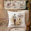 Gift Personalized Father's Day Promoted to Daddy Cushion