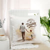 Shop Personalized Father's Day Promoted to Daddy Cushion