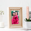 Gift Personalized Father's Day Rotating Wooden Photo Frame