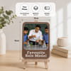 Gift Personalized Favourite Role Model Frame with Wooden Stand