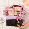 Gift Personalized Floral and Treats Celebration Box