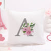 Buy Personalized Floral Initials Cushions - Set Of 2