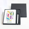 Gift Personalized Floral Notebook And Pen Combo