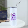 Personalized Floral Sipper For Valentine's Day