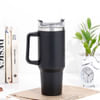 Shop Personalized Flowery Black Tumbler