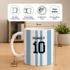 Gift Personalized Football Jersey Coffee Mug