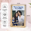 Gift Personalized Forever Grateful Bhai Metal Gold Photo Frame
