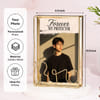 Gift Personalized Forever My Protector Gold Metal Frame for Rakhi