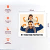 Gift Personalized Forever Protector Dad Fridge Magnets