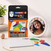 Personalized Frame with Kids Puzzle Game Gift for Rakhi