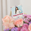 Gift Personalized Fridge Magnet And Birthday Bouquet Combo