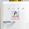 Shop Personalized Fridge Magnet And Birthday Bouquet Combo