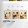 Buy Personalized Fridge Magnet And Yellow Gerberas Bouquet For Dad
