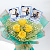 Buy Personalized Fridge Magnet Rose Bouquet for Dad