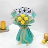 Shop Personalized Fridge Magnet Rose Bouquet for Dad