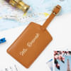 Shop Personalized Genuine Leather Passport And Luggage Tag Combo - Set Of 2