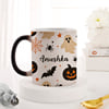 Shop Personalized Ghosts and Pumpkins Halloween Mug