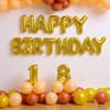 Buy Personalized Glamorous Golden Birthday Balloons Decor