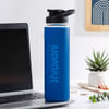 Personalized Glass Bottle With Silicone Sleeve - Blue Online